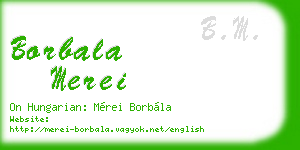 borbala merei business card