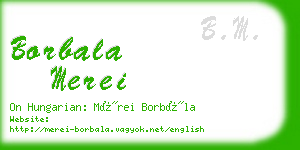 borbala merei business card